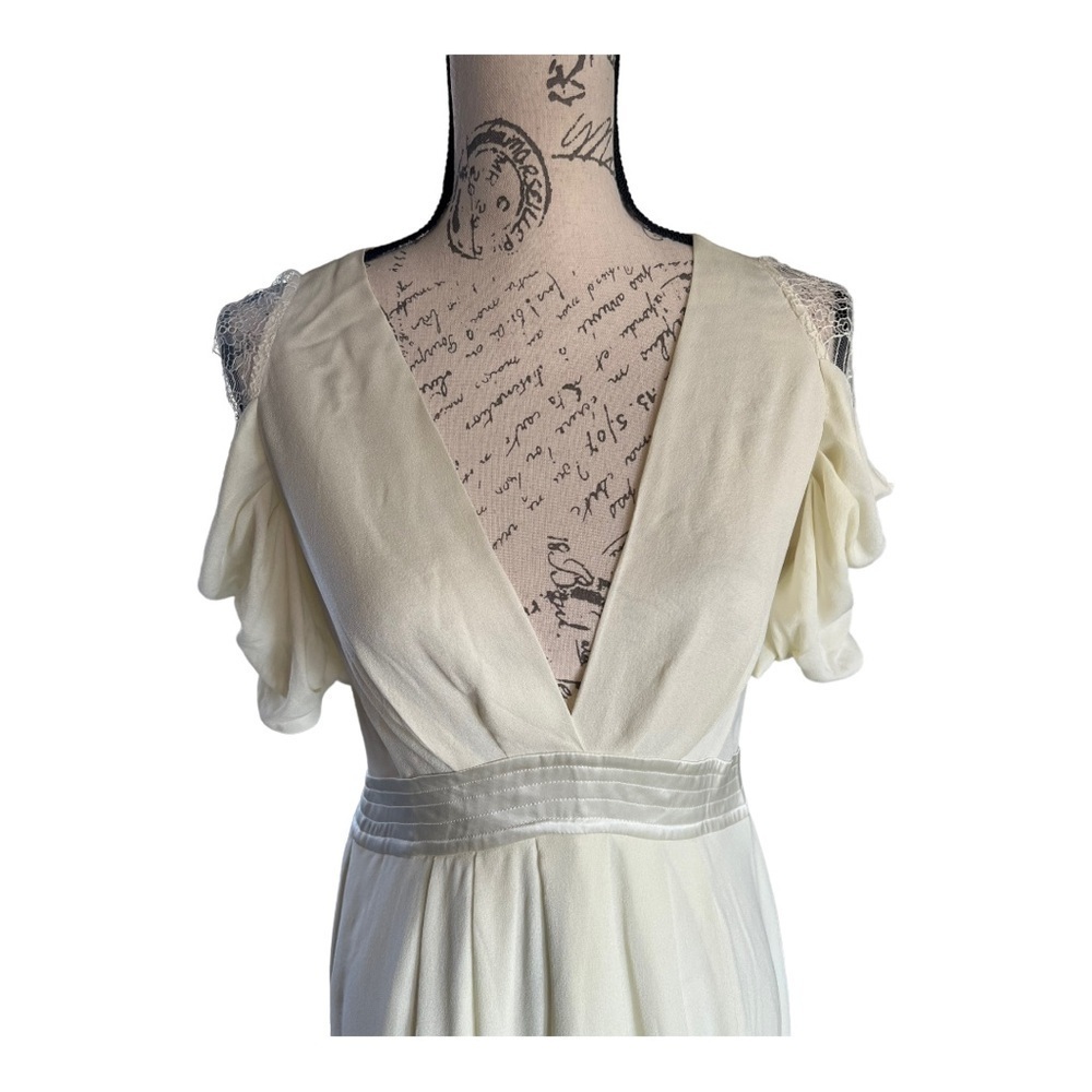 Vanessa Bruno 100% silk cream color dress EU size 40/US size 8, new with tags - Picture 2 of 13